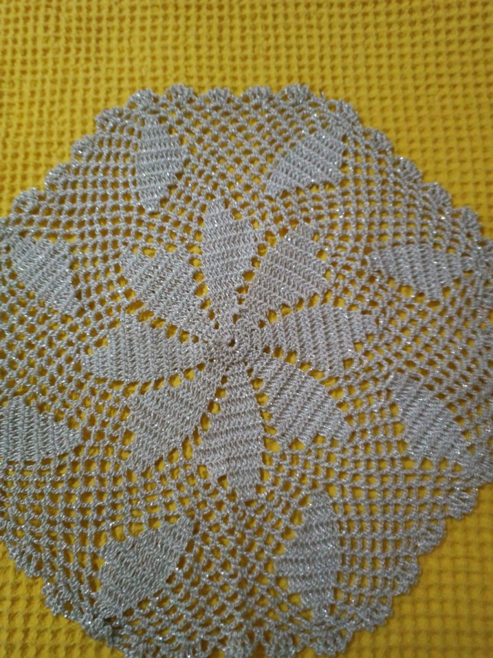 Bohem Gri Örgü Masa Örtüsü - Görsel 4