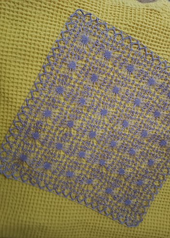 Sarı Bohem Nakışlı Kırlent Kılıfı - Görsel 3