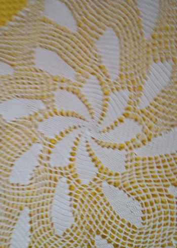 Bohem Tarzı Sarı Beyaz El İşlemesi - Görsel 4