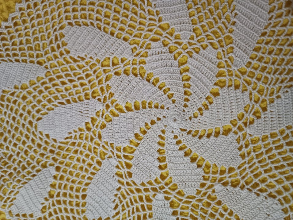 Bohem Tarzı Sarı Beyaz El İşlemesi - Görsel 2