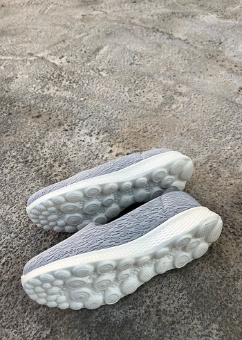 Gri Kadın Dolgu Topuk Spor Ayakkabı - Görsel 3