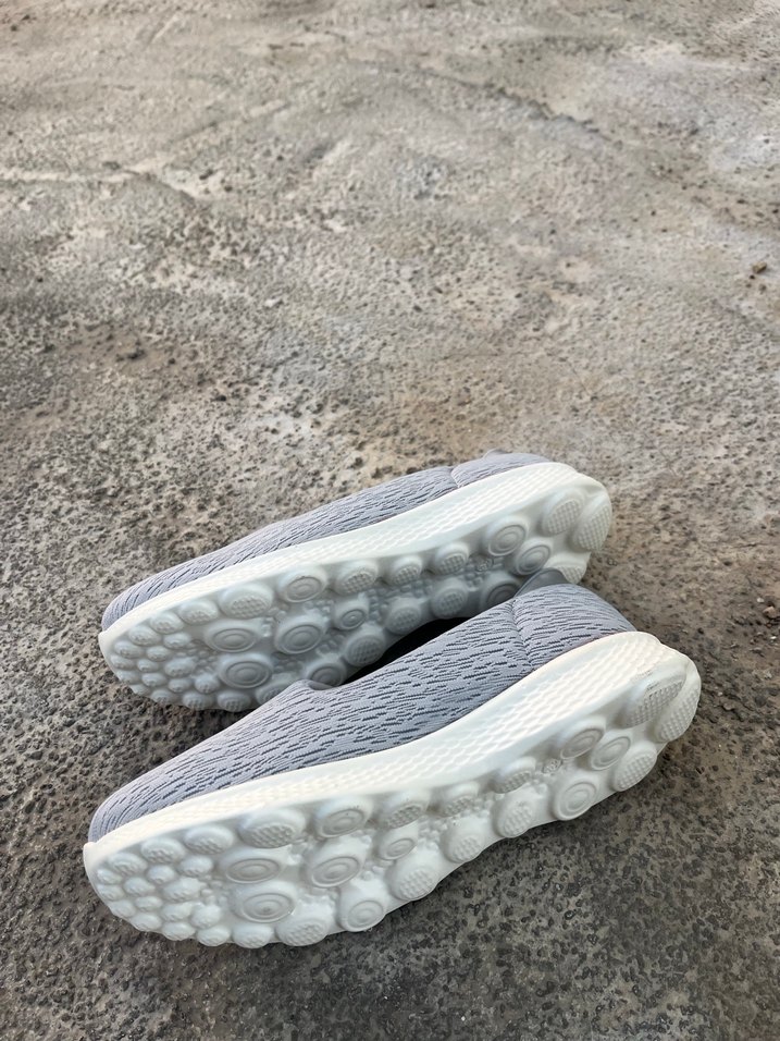 Gri Kadın Dolgu Topuk Spor Ayakkabı - Görsel 3