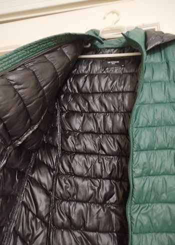 Yeşil Fermuarlı Kadın Kışlık Mont - Görsel 3