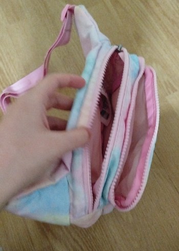 Pastel Renkli Bağlamalı Kadın Bel Çantası - Görsel 2