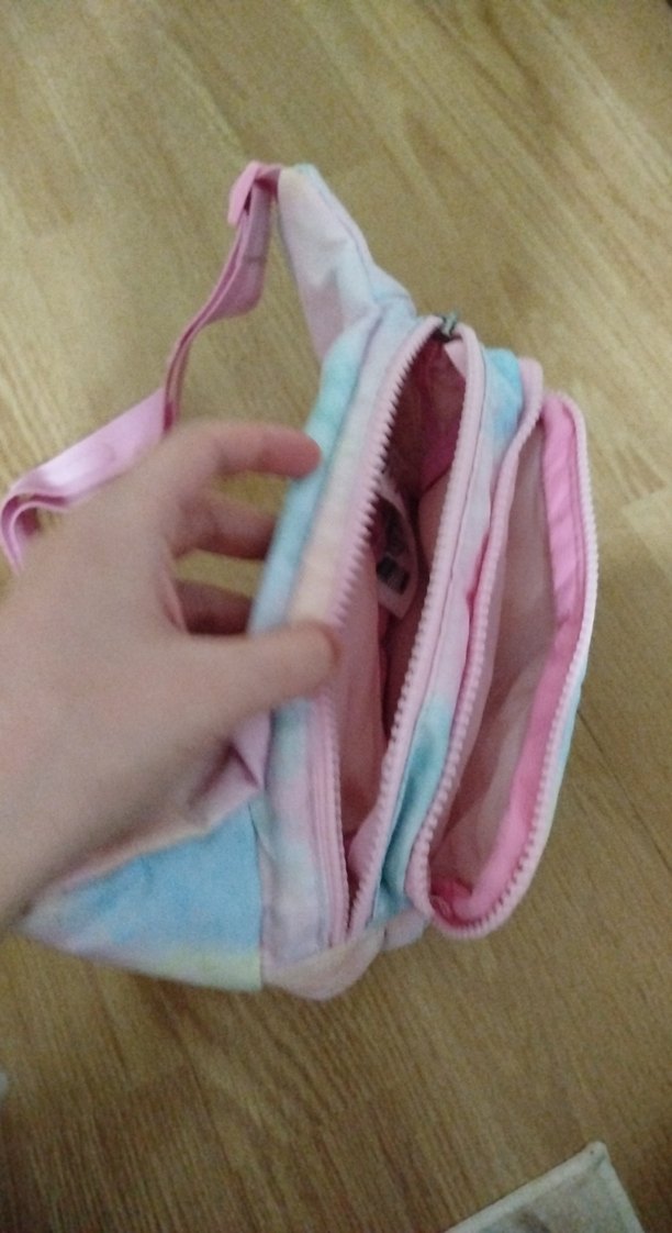 Pastel Renkli Bağlamalı Kadın Bel Çantası - Görsel 2