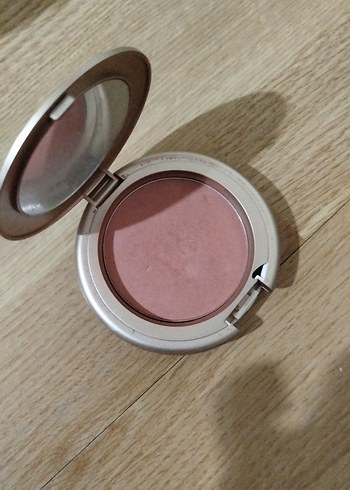 Moda Leopar Desenli Koyu Bej Allık - Görsel 2