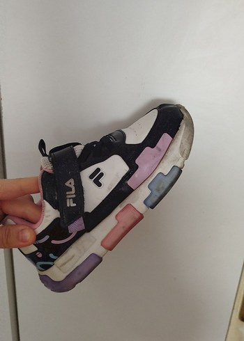 Kız Çocuk Renkli Fila Sneaker Velcro Bağcıklı - Görsel 4
