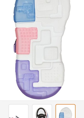 Kız Çocuk Renkli Fila Sneaker Velcro Bağcıklı - Görsel 3