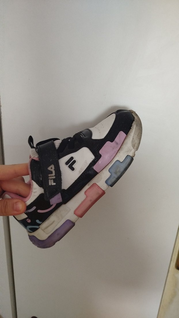 Kız Çocuk Renkli Fila Sneaker Velcro Bağcıklı - Görsel 4