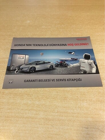 Honda garanti belgesi ve servis kitapcığı