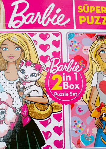 Barbie 2'si 1 Arada Puzzle Seti