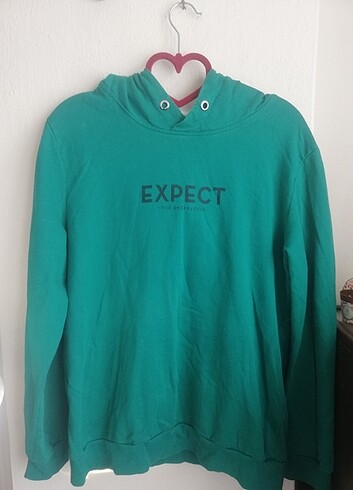 17-18 years Beden Defacto, kapüşonlu erkek sweatshirt.