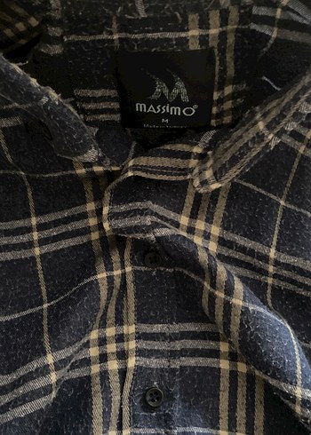 Kadın Mavi Ekoseli Düğmeli Gömlek - Görsel 2