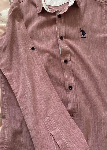 Gül kurusuRegular Fit Erkek Keten Gömlek - Görsel 3