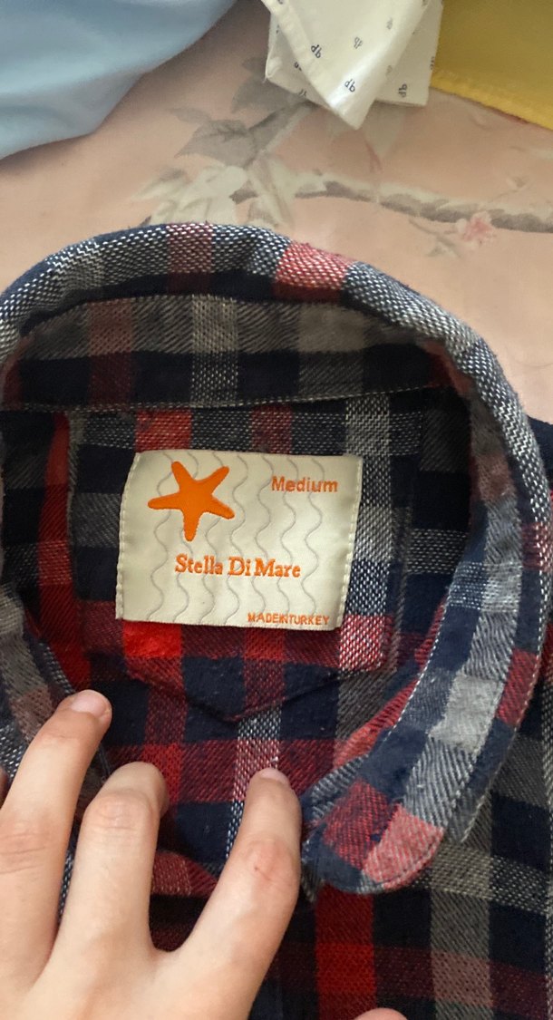 Düğmeli, Uzun Kollu Erkek Kareli Gömlek - Görsel 3