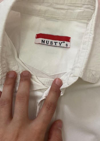 Düğmeli Beyaz Erkek Keten Gömlek - Görsel 3