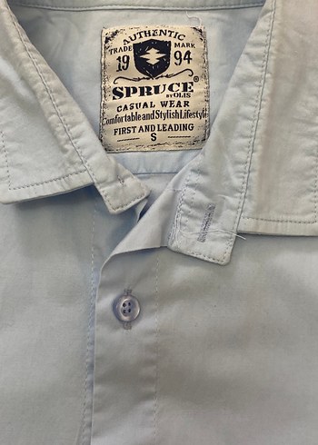 Mavi Keten Erkek Gömlek, Regular Fit, Uzun Kollu - Görsel 2