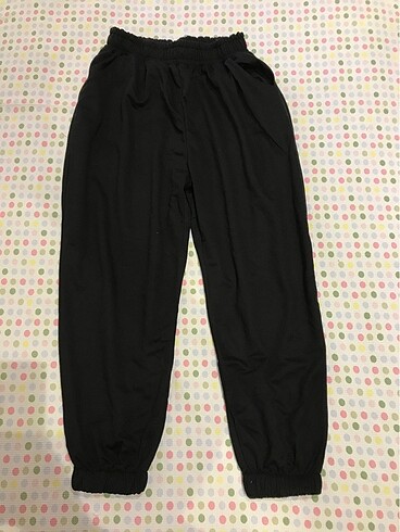 Siyah jogger eşofman altı