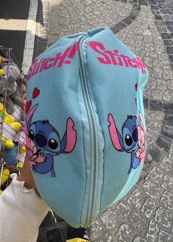 Beden Renk Pastel Mavi Peluş Stitch Fermuarlı Oyuncak