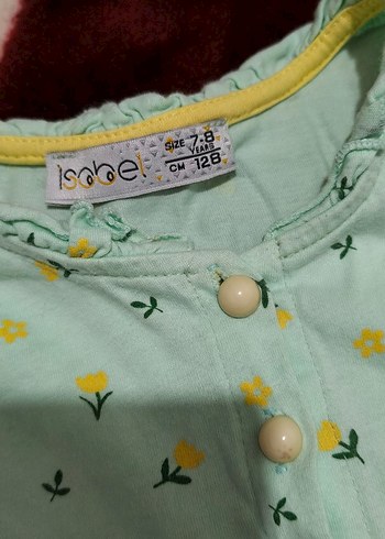 Sarı Renkli Desenli Kolsuz Kız Elbisesi - Görsel 2