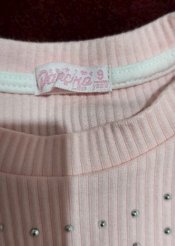 Kız Çocuk Pembe Nakışlı kazak - Görsel 3