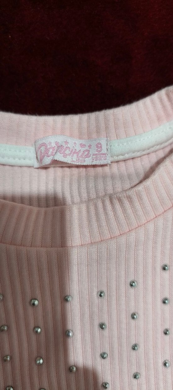 Kız Çocuk Pembe Nakışlı kazak - Görsel 3