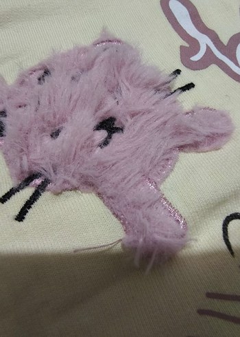 beden 12 ay. Renkli Baskılı Pamuklu Çocuk Pijama Takımı - Görsel 5