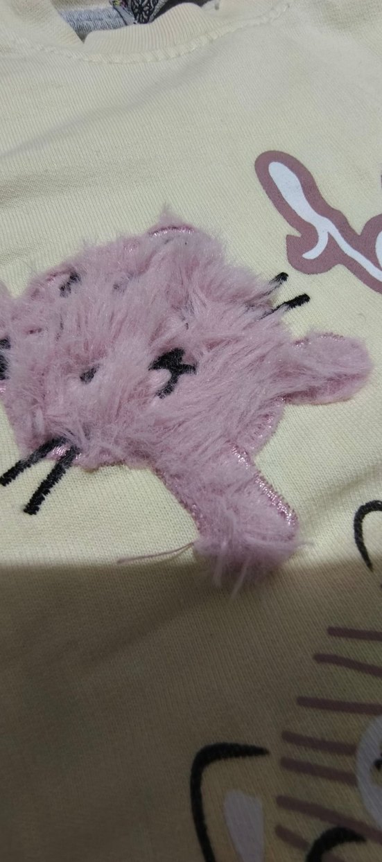 beden 12 ay. Renkli Baskılı Pamuklu Çocuk Pijama Takımı - Görsel 5