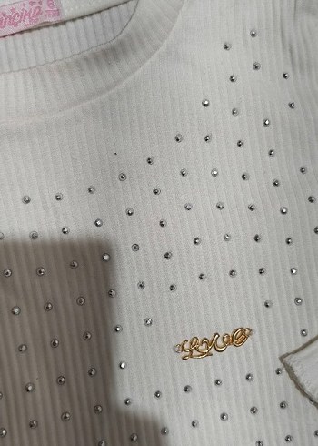 Nakışlı Beyaz uzun Kollu - Görsel 3