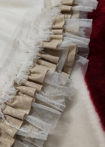 Kız Çocuk Beyaz Nakışlı Kemerli Elbise - Görsel 4