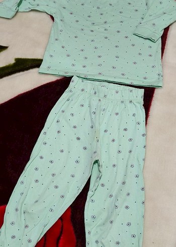 Uzun Kollu Rahat kız çocuk Pijama Takımı - Görsel 2