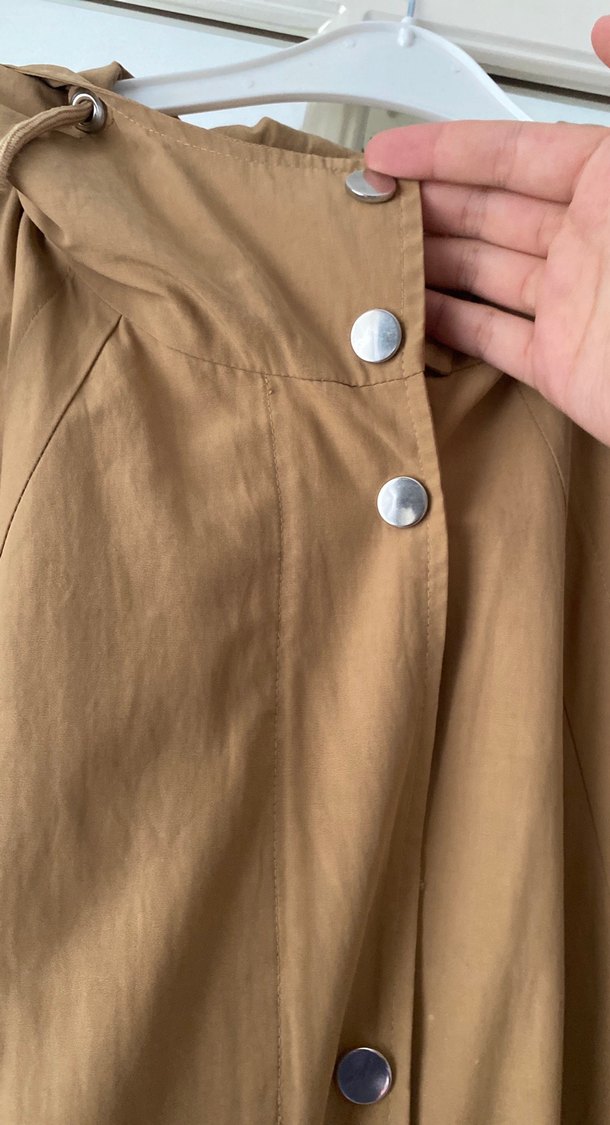 Bej Uzun  Kadın Trençkot - Görsel 2