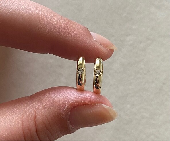 14k xuping minimal küpe