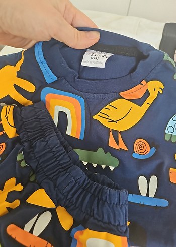 Zara Renkli Baskılı Erkek Çocuk Şortlu Takım