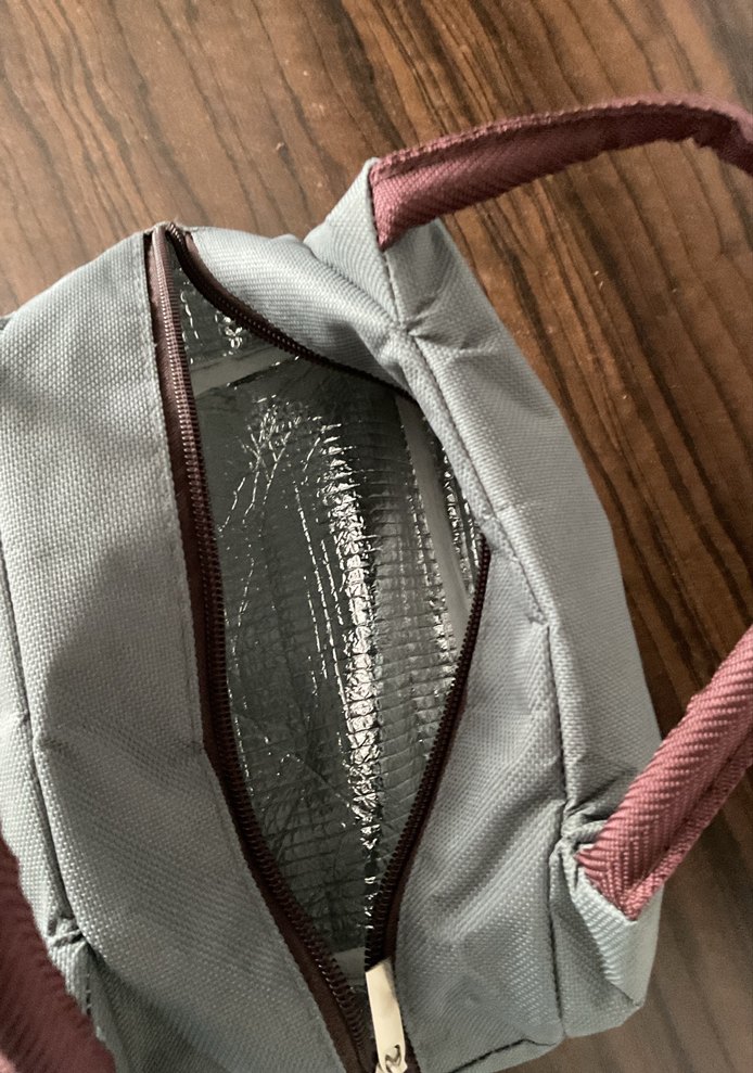 Gri Baskılı Beslenme Çantası - Görsel 2