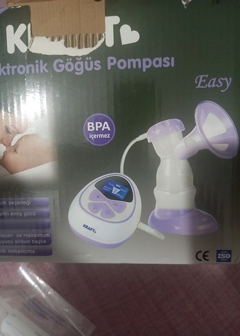 Mor Elektronik Göğüs Pompası LCD Ekranlı - Görsel 3