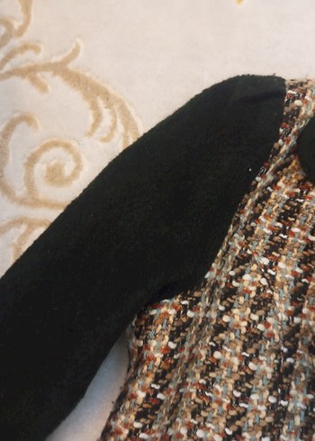 Kadın Kahverengi Midi Düğmeli Kaban - Görsel 3