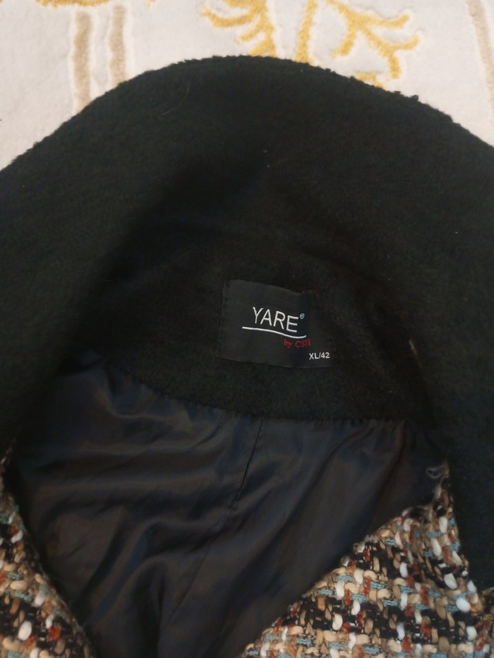 Kadın Kahverengi Midi Düğmeli Kaban - Görsel 4