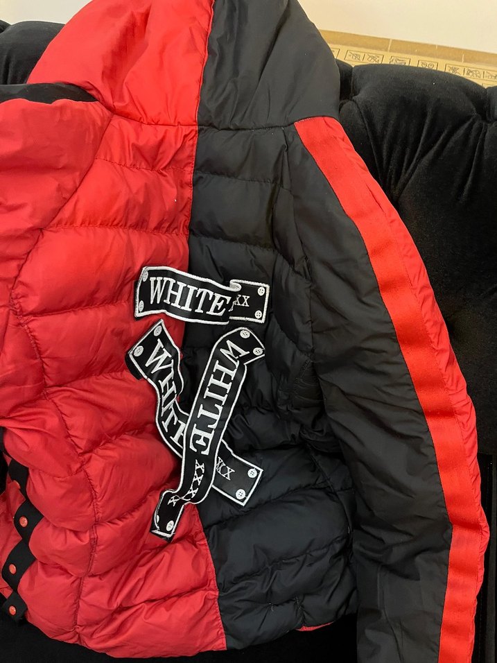 Kırmızı Siyah Fermuarlı Biker Kışlık erkek Mont - Görsel 2