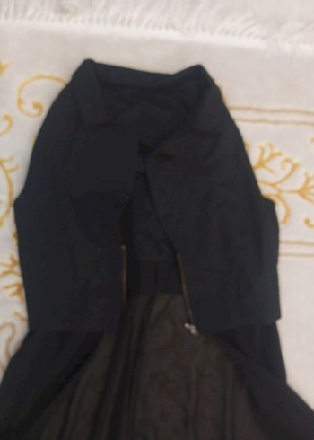 Siyah Kadın yelek - Görsel 2