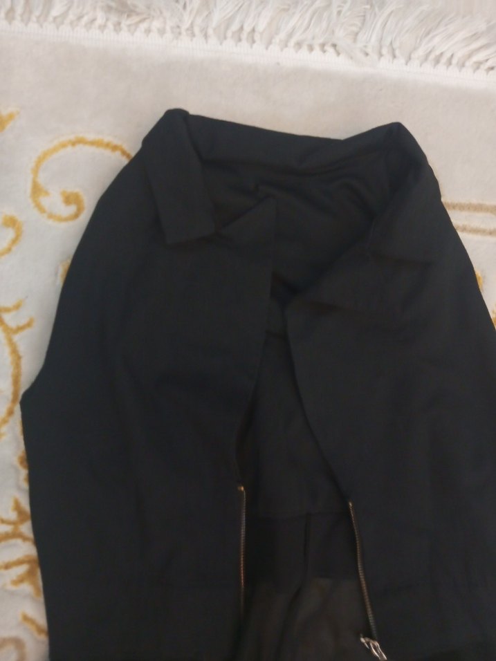 Siyah Kadın yelek - Görsel 3