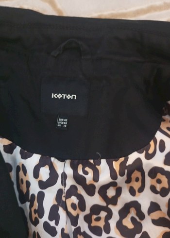 Düğmeli Siyah Midi Kadın Trençkot - Görsel 5