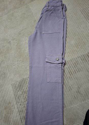 Mor Rahat Kesim Kadın Kot Pantolon - Görsel 2