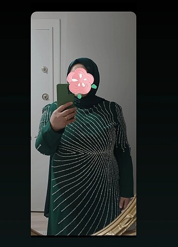 büyük beden tesettür abiye - Görsel 3