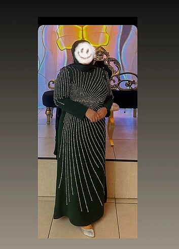 büyük beden tesettür abiye - Görsel 4