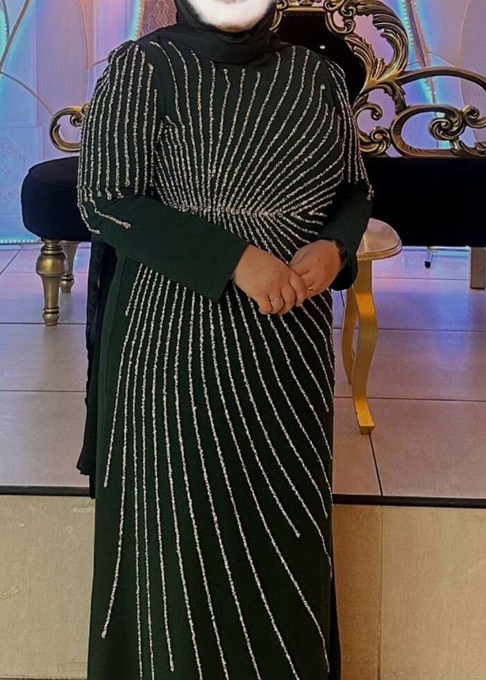 büyük beden tesettür abiye - Görsel 2