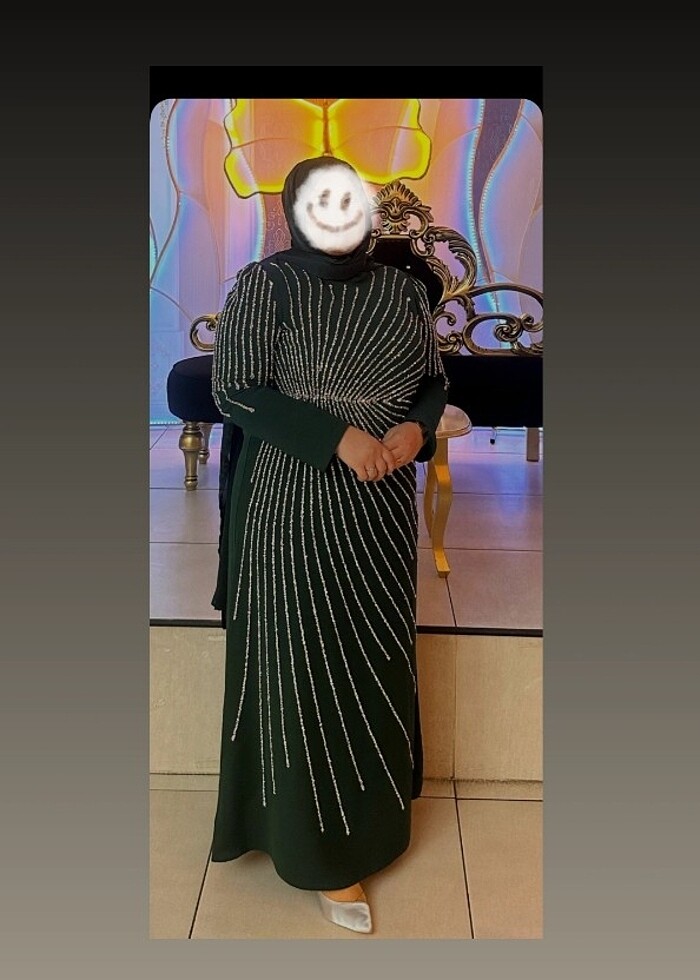 büyük beden tesettür abiye - Görsel 4