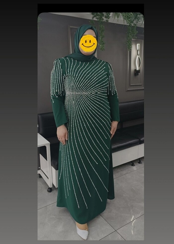 büyük beden tesettür abiye - Görsel 5