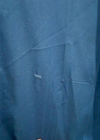 Mavi Düğmeli Kadın Gömlek - Görsel 4