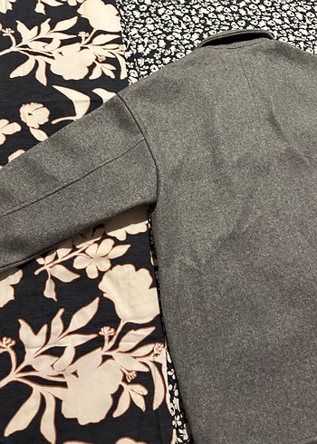 Zara Gri Düğmeli ceket